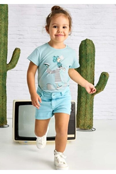 MAYORAL Girl's Basic Shorts 2-10 Years Water Green