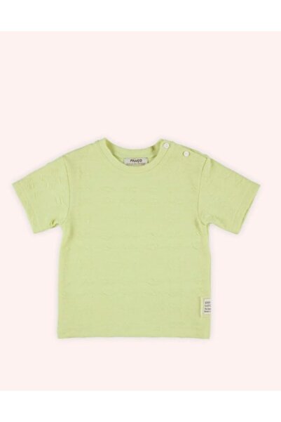 Panço Baby Girl T-Shirt with Snap Fasteners on the Shoulder, Comfortable Cut,...
