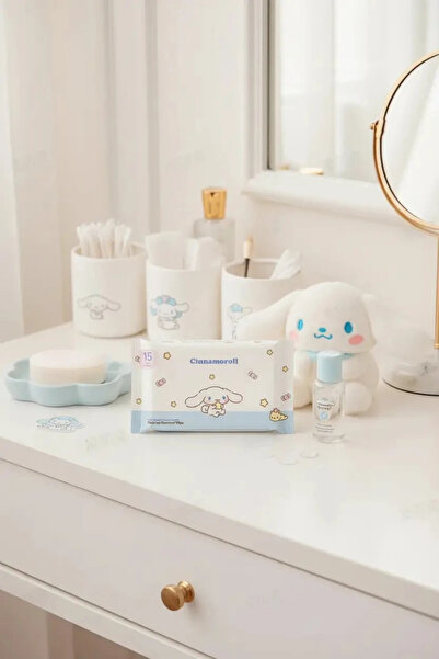 SANRIO Lisanslı Cinnamoroll Yüz Temizleme Mendili Vitamin E İçerikli 12.5 Cm