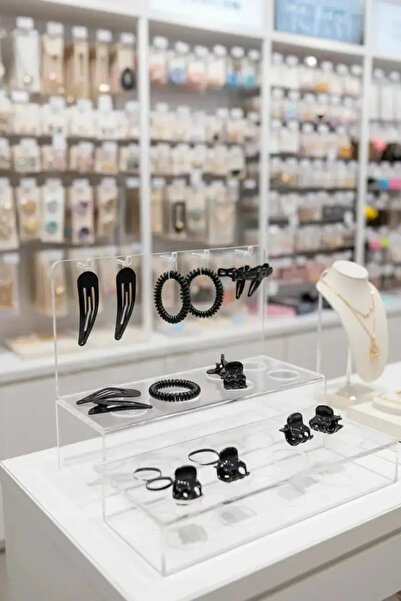 Miniso Lisanslı Siyah Renkli 125 Parça Saç Toka Seti 5 CM