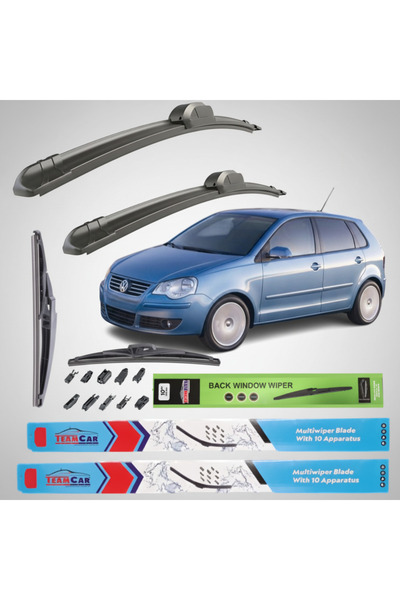 TEAMCAR Volkswagen Polo (9N3) HATCHBACK 2005-2009 Lame ștergătoare – Set complet