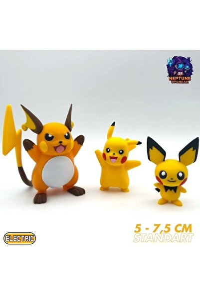Neptune #0025 Pikachu, Raichu, Pichu Pokemon Gelişim Seti