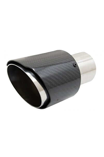 tuningset Ornamente de evacuare din fibră de carbon, cu aspect lustruit