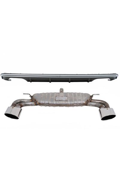 tuningset Difuzor bară spate potrivit pentru Audi A3 8V Hatchback Sportback 2...