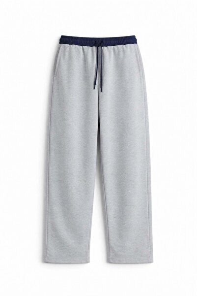 VAMOSCLO Baggy Fit Eşofman Alt Gri Melanj