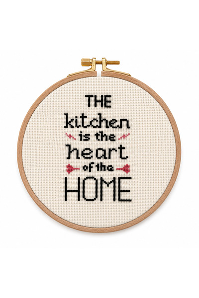 Genel Markalar Kitchen Home Kaneviçe Nakış Kasnak Pano Mutfak Temalı Hediye