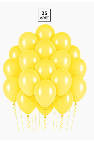 Balonsan Yellow Color Balloon 25 Pieces