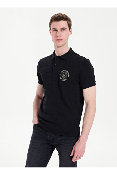GMG FIRENZE Siyah Erkek Slim Fit T-Shirt GU26MSS03017