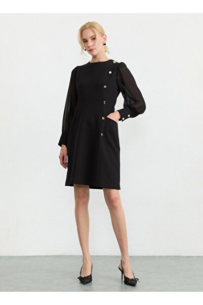 Selen Siyah Kadın Elbise 26YSL7761