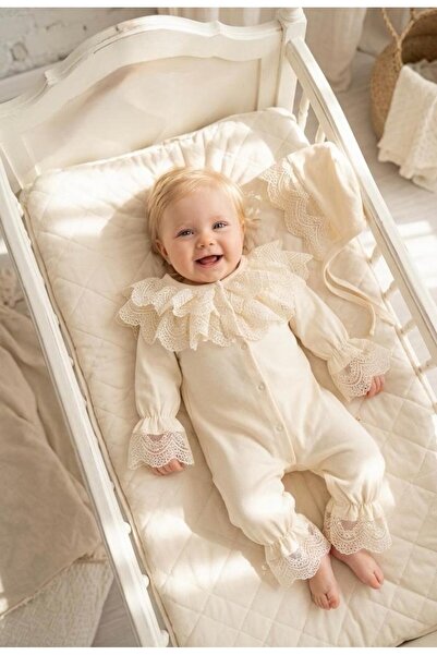 Miniday Baby بدلة طفلة من ماركة Mevlütlük مع دانتيل وباندانا، مصنوعة من القطن...