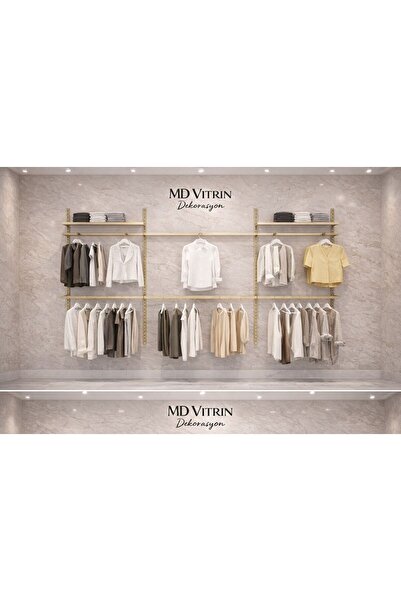 MD Vİtrin Dekorasyon Mağaza Raf Sistemi, Askılık Sistemi, Butik Rafı, Mağaza ...