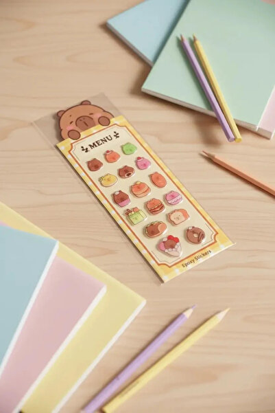 Miniso Pişirme Serisi Epoksi Stickerlar (Mimibara)