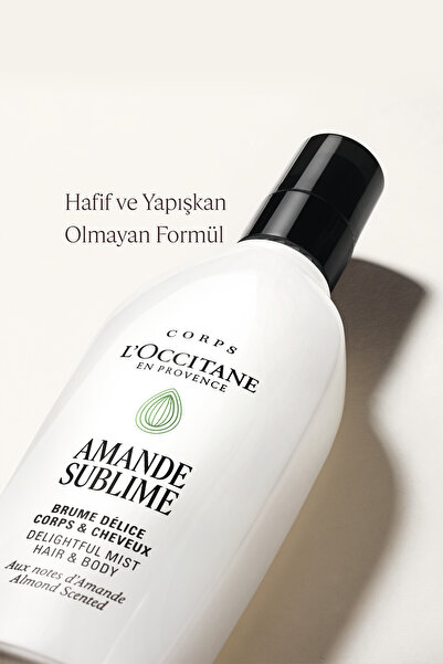 L'Occitane Badem Saç ve Vücut Spreyi - Misti, Tatlı Badem, Bergamot ve Frezya Notaları, 100 ml