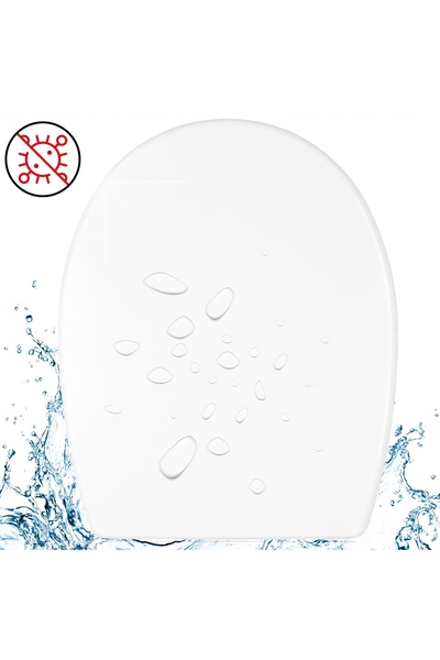 MKW WC Seat, MKW, Compatible with Cersanit, Delfi, Duroplast Material, Oval S...