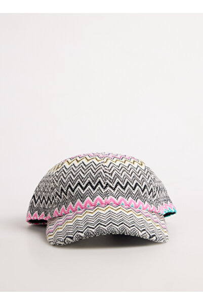 Missoni Pembe Kadın Çizgili Şapka BL00WMDA224