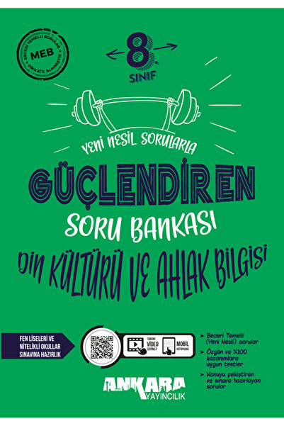 Ankara Yayıncılık 8. Sınıf 2026 Din Kültürü ve Ahlak Bilgisi Güçlendiren Soru...
