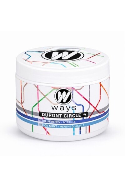 WAYS Aromă de narghilea fără tutun, Dupont Circle, Amei și Mentă cu gheață, 200g