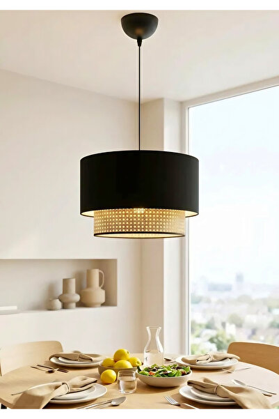 HOMİNG Homing Siyah Kumaş Orijinal Hazeran Rattan Sarkıt AYD-3743