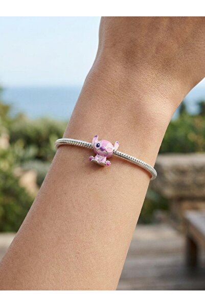 My Story Melek Stitch Gümüş Charm