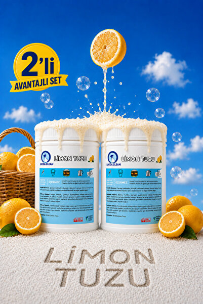 BADEX Lucida Clean Limon Tuzu Doğal 2Li Set Avantaj Paket