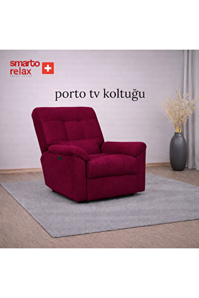 Smarto relax Porto Elektrikli Döner Sallanan Mekanızmalı ayak uzatma TV , bab...