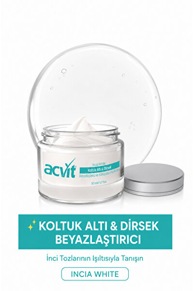 Acvit كريم اللؤلؤ لتبييض وحماية منطقة تحت الإبط والمرفق - 50 مل