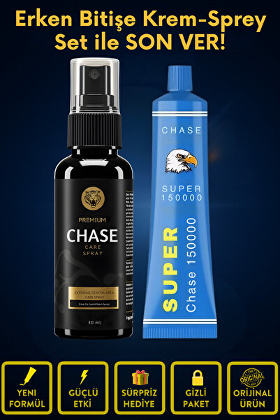 Chase Premium Uzun Deneyim Sprey - Krem Set