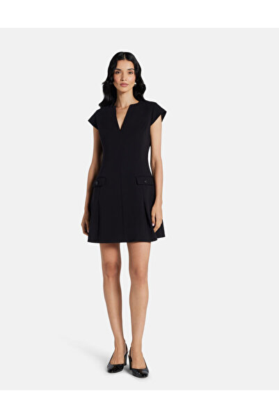 Guess Flannel fit-and-flare mini dress