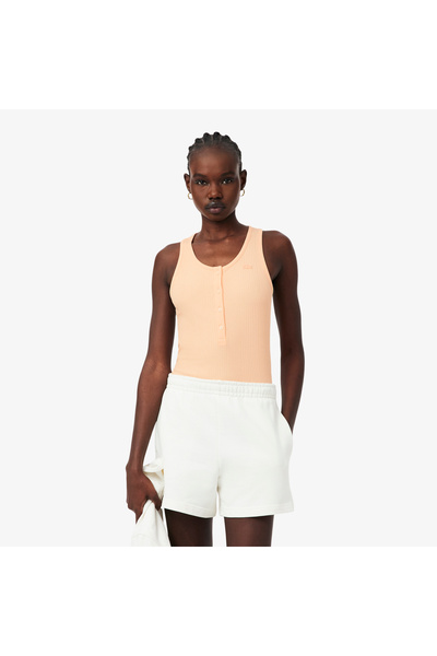 Lacoste Slim Fit Ribbed Cotton Tank Top - TF9876-00-BIG