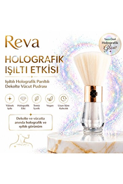 REVA Glittering Holographic Glitter Low-cut Body Powder - Holographic Explosi...