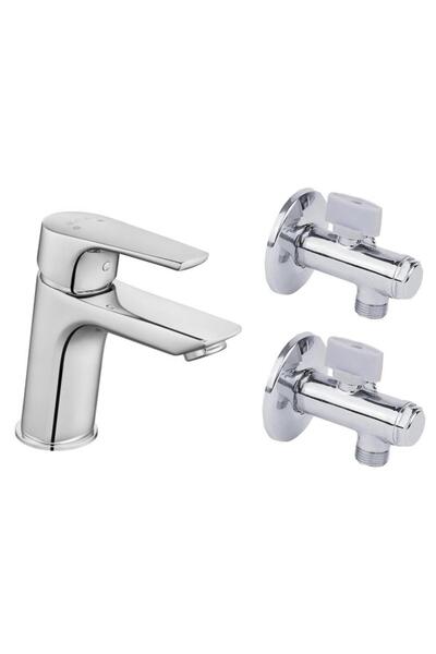 Eca Niobe Lavabo Bataryası 053+2 Adet Filtreli Ara Musluk
