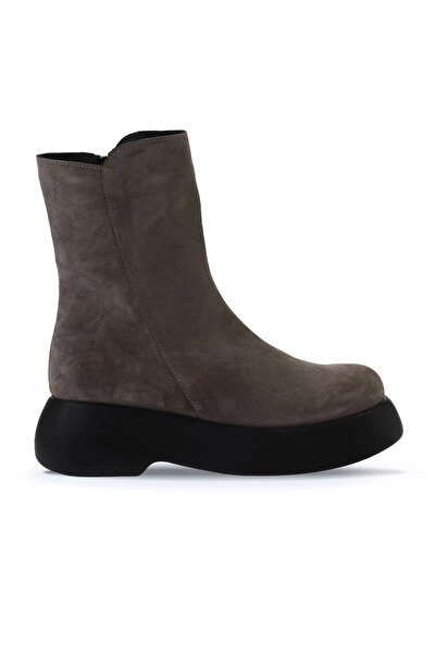 Bueno Shoes Cizme de damă din piele intoarsa de nurca cu toc pană - 01wv5305