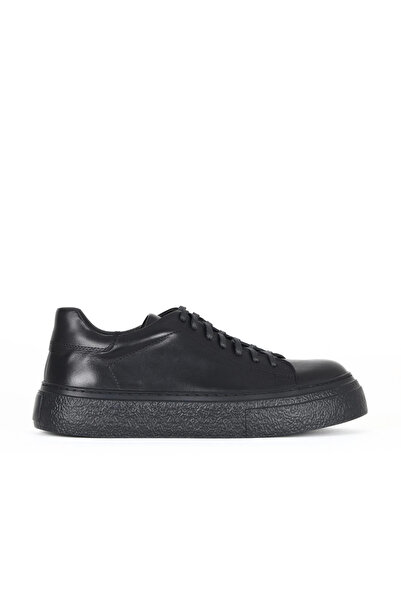 Bueno Shoes Black Leather Men's Casual Shoes 10Ma13855