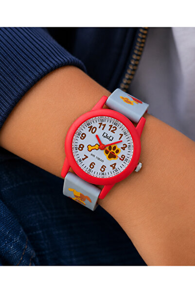 Q&Q 10 Atm Waterproof Boy's Wristwatch with Silicone Strap