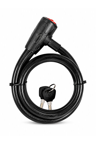 TUDOR Steel Thick Motorcycle and Bicycle Lock Φ25X180Mm – Security Lock with Key