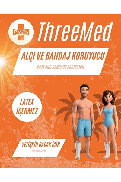 Alçı ve Bandaj Koruyucu - Yetişkin Bacak Diz Üstü Su Geçirmez Her Islak Alanda Kullanım Kırık Bandaj gibi Durumlar İçin Banyo ve Duş Ürünü Alçı Bonesi