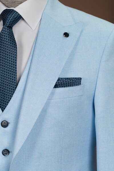 Terzi Ayhan Classics Exclusive Vest Suit Blue