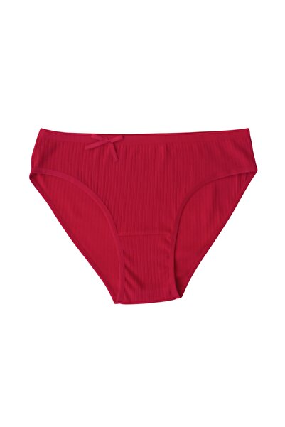 farfan Women's Ribbed Bikini Panties 4-Pack Thin Waist Striped Soft Stretchy ...