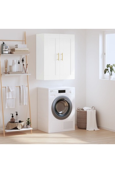 Concept Dulap montat pe perete, alb, 69,5x34x90 cm, lemn prelucrat