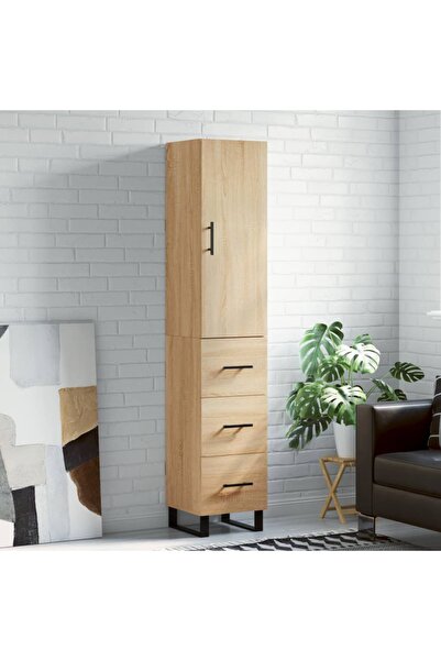 Concept Dulap înalt, stejar sonoma, 34,5x34x180 cm, lemn prelucrat