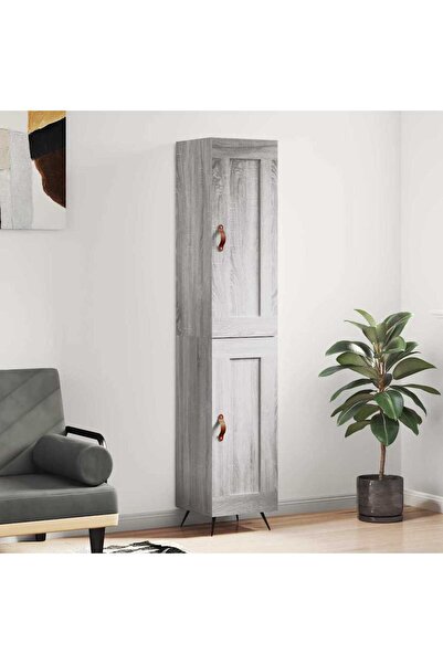 Concept Dulap înalt, gri sonoma, 34,5x34x180 cm, lemn prelucrat
