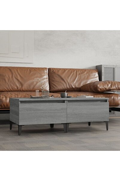 Concept Mese laterale 2 buc. gri sonoma 50x46x35 cm lemn compozit