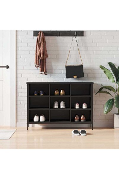 Concept Pantofar, negru, 100x35x70 cm, lemn compozit
