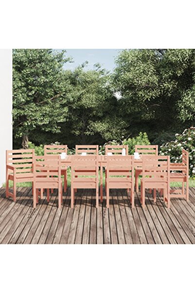 Concept Set cu masă pentru grădină, 11 piese, lemn masiv douglas