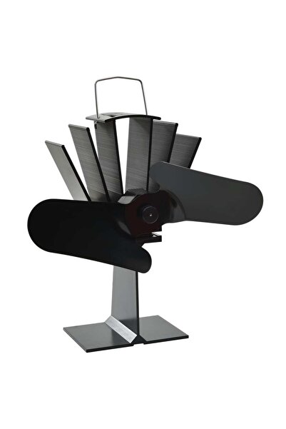 Concept Ventilator de sobă cu alimentare termică, 2 palete, negru