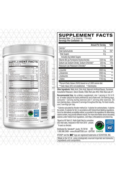 xtend Original BCAA, Knockout Fruit Punch, 30