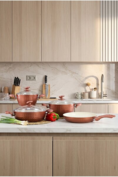 Bonera Set de oale și tigăi Pro 7 piese Rose Gold