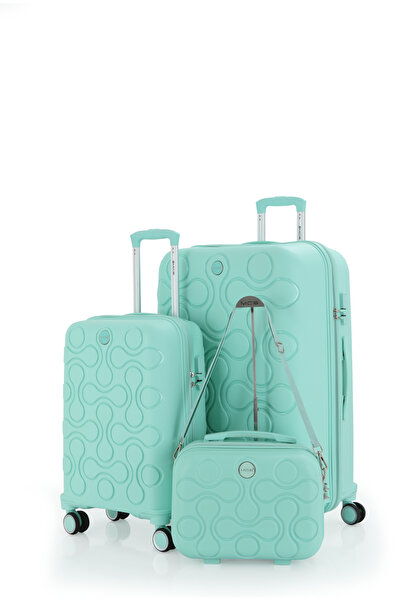 MÇS Polypropylene 3-Piece Suitcase Set Large & Cabin & Makeup V376