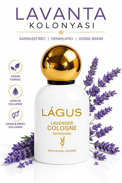 Lavanta Kolonyası LÁGUS Sakinleştirici Ferahlatıcı Doğal Bakım
