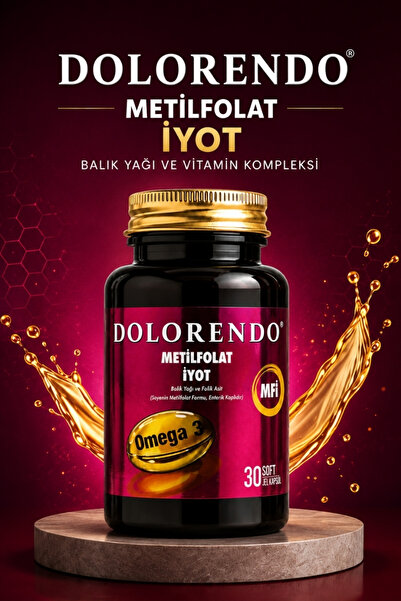 Dolorendo ميتيلفولات يوت أوميغا 3 كبسولة زيت السمك